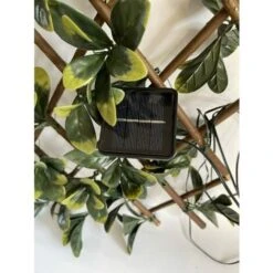 Siepe Artificiale Pitosforo, Grigliato Estensibile UVR 100x200 Cm, 120 Led Ad Energia Solare -Negozio al dettaglio Piante Casa 100275011 4