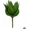 Pianta Decorativa Aloe Vera 13 X 24,5 X 14 Cm Verde Plastica (6 Unità)