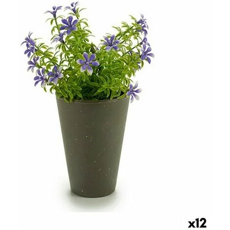 Pianta Decorativa Fiore Plastica 12 X 19 X 12 Cm (12 Unità) 1 Pianta Decorativa Fiore Plastica 12 X 19 X 12 Cm (12 Unità)