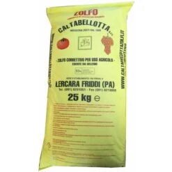 Zolfo Correttivo 93 Giallo Uso Agricolo Verdura Agricoltura Biologico Kg 25