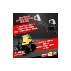 Gardeo GMTBE1506W - Motozappa Elettrica 1500W - Larghezza Lavoro 40 Cm - Garanzia 3 Anni -Negozio al dettaglio Piante Casa 13400534 4