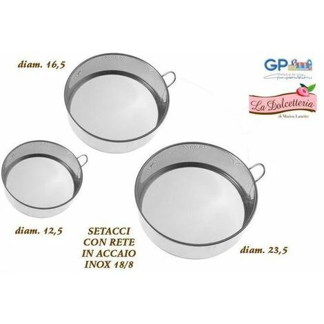 Gp&Me Setaccio In Acciaio Inox Dolcetteria 16,5 Cm 1 Gp&Me Setaccio In Acciaio Inox Dolcetteria 16,5 Cm