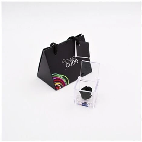 Mini Flowercube Cm 4,5x4,5 - Rosa Nero 1 Mini Flowercube Cm 4,5x4,5 - Rosa Nero