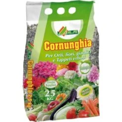 Cornunghia Naturale Concime Organico In Scaglie Lenta Cessione Sacco 2,5 Kg