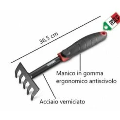 Set Attrezzi Giardinaggio In Acciaio - Rastrello, Pala Trapiantatore, Zappetta + Guanti -Negozio al dettaglio Piante Casa 18380420 4