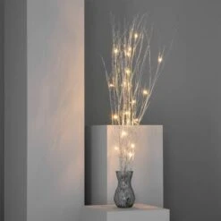 Rami Decorativi LED Con Batteria 1.2m Argento3xAA100 Mm3xAA -Negozio al dettaglio Piante Casa 18431089 3