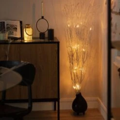 Rami Decorativi LED Con Batteria 1.2m Argento3xAA100 Mm3xAA -Negozio al dettaglio Piante Casa 18431089 5