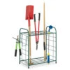 Relaxdays Portautensili Da Giardino, Organizer Per Vanghe, Rastrelli & Scope, Da Giardinaggio, 68x80x35 Cm, Verde