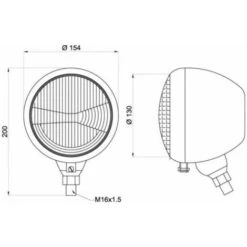 COPPIA FANALI ANTERIORE TRATTORE UNIVERSALE IN METALLO E VETRO DX + SX 35178/1 -Negozio al dettaglio Piante Casa 25105158 3