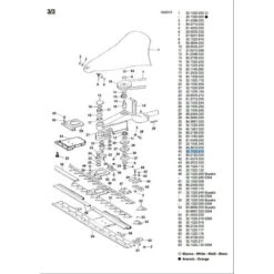 Eurosystems Ricambio Guida Posteriore Piastre Barra Falciante P55