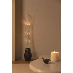 SKLUM Rami Di Bambù Con Luci LED Baze Grigio Argento -Negozio al dettaglio Piante Casa 27098313 3