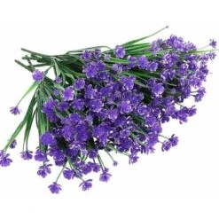 LangRay 8 Fasci Di Fiori Finti Artificiali Per Esterni Arbusti Piante Resistenti Ai Raggi UV, Vegetazione In Plastica Sintetica Per Piante Da Giardino Pensili Da Esterno, Portico, Finestra, Casa, Matr -Negozio al dettaglio Piante Casa 27831578 5