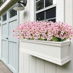 10 Bundles Fiori Artificiali Da Esterno Resistenti Ai Raggi UV No Dissolvenza Fiori Viola Finti Per Interni Piante Pensili Da Esterno Giardino Patio Portico Finestra Scatola Matrimonio Casa Fattoria D -Negozio al dettaglio Piante Casa 27831596 5