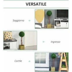 Outsunny Alberello Bosso Artificiale Con Vaso Pianta Finta Altezza 87cm 8 Outsunny Alberello Bosso Artificiale Con Vaso Pianta Finta Altezza 87cm -Negozio al dettaglio Piante Casa 28833918 4