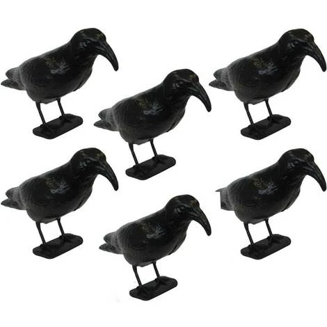 OFFERTA 6 STATUE DISSUASORE SPAVENTA PASSERI PICCIONI COLOMBI A FORMA DI CORVO 1 OFFERTA 6 STATUE DISSUASORE SPAVENTA PASSERI PICCIONI COLOMBI A FORMA DI CORVO