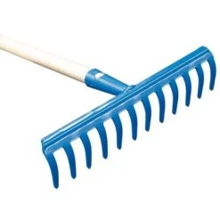 Rastrello Per Giardino 12 Denti In Acciaio Verniciato Con Manico 130 Cm Agef