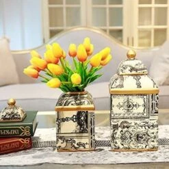 10 Splendido Bouquet Di Tulipani Artificiali In PU Con Tocco Realistico Con Stelo - Arancio -Negozio al dettaglio Piante Casa 30556044 5