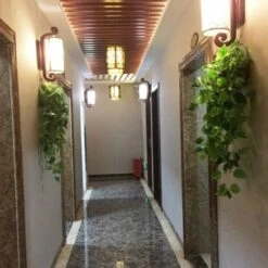 2 Pezzi Di Piante Artificiali Sospese, 90 Cm Di Edera Finta Che Appende Foglie Di Scindapsus Verdi Per La Decorazione Domestica -Negozio al dettaglio Piante Casa 31025654 5