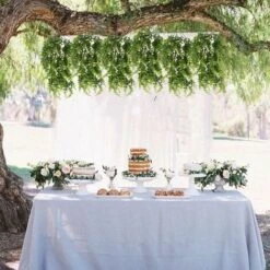 Fern Piante Artificiali Piante Pensili Piante Verdi Artificiali Piante Di Plastica Per Balcone Esterno Matrimonio In Vaso Decorazione Da Giardino 2 Pezzi -Negozio al dettaglio Piante Casa 31025679 4