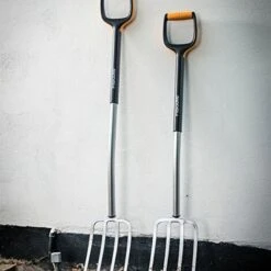 Fiskars Forcone Per Vangare In Terreni Duri E Sassosi, Con 4 Denti, Lunghezza: 108 Cm, Denti In Acciaio Di Qualità/Manico In Plastica Rinforzata Con Fibra Di Vetro, Nero/Arancione, Xact, M, 1003686 -Negozio al dettaglio Piante Casa 33781433 4