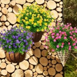 SOEKAVIA Fiori Finti Artificiali Per Esterni, Verde In Plastica Artistica Per Fioriere Da Appendere All'aperto Per Interni Home Office Decorazioni Per La Fattoria Di Nozze 8 Pezzi Giallo 9 SOEKAVIA Fiori Finti Artificiali Per Esterni, Verde In Plastica Artistica Per Fioriere Da Appendere All'aperto Per Interni Home Office Decorazioni Per La Fattoria Di Nozze 8 Pezzi Giallo -Negozio al dettaglio Piante Casa 35821404 5