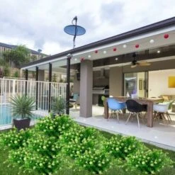 SOEKAVIA Fiori Di Eucalipto Artificiale, Bouquet Di Piante Artificiali Verdi, Fiori Decorativi In ​​plastica Per Giardino/casa/matrimonio/festa, 4 Pezzi (bianco) -Negozio al dettaglio Piante Casa 36034389 5