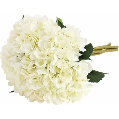 SOEKAVIA Fiore Di Ortensia Artificiale, 5 Pezzi Di Bouquet Di Ortensie Con Testa Da 6,3 Pollici A Stelo Lungo In Seta Per Matrimonio, Casa, Hotel, Decorazioni Per Feste, Composizioni Floreali (bianco) 1 SOEKAVIA Fiore Di Ortensia Artificiale, 5 Pezzi Di Bouquet Di Ortensie Con Testa Da 6,3 Pollici A Stelo Lungo In Seta Per Matrimonio, Casa, Hotel, Decorazioni Per Feste, Composizioni Floreali (bianco)