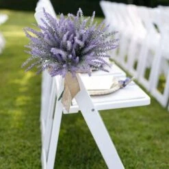 SOEKAVIA 8 Bundles Bellissimo Bouquet Viola Lavanda Piante Artificiali Decorative Fiori Artificiali Fiori Di Simulazione Reali Per Camera Da Letto Overtop Davanzale Tributi Floreali -Negozio al dettaglio Piante Casa 36293948 5