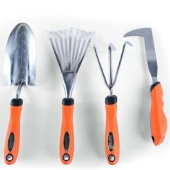 Set Di 4 Attrezzi Da Giardino A Mano FUXTEC Raschietto, Artiglioa 3 Denti, Rastrello E Paletta -Negozio al dettaglio Piante Casa 38391034 5
