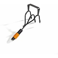 FISKARS Coltivatore E Sarchiatore, Due Attrezzi In Uno, Testa Di Attrezzo, Nero/Arancione, QuikFit, 1000681