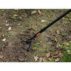 FISKARS Coltivatore E Sarchiatore, Due Attrezzi In Uno, Testa Di Attrezzo, Nero/Arancione, QuikFit, 1000681 -Negozio al dettaglio Piante Casa 39398472 3