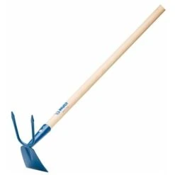 AGEF - ZAPPETTA QUADRA BIDENTE CON MANICO IN LEGNO DI FAGGIO - VERNICIATA BLU