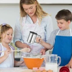 Kueatily Setaccio Per Farina, Setaccio Per Farina Manuale Per Farina, Zucchero, Cacao In Polvere E Polvere Di Matcha, Il Setaccio Per Farina In Acciaio Inossidabile è Realizzato In Acciaio Inossidabil -Negozio al dettaglio Piante Casa 47439195 3