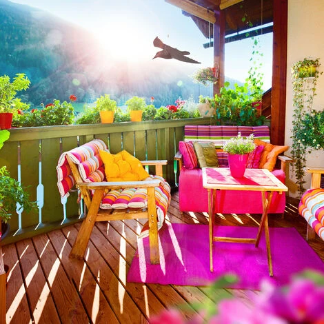 4x Cornacchia Spaventapasseri, Allontana Piccioni E Gufi, Corvo Volante Per Il Giardino, Statua Decorativa, Nero 2 4x Cornacchia Spaventapasseri, Allontana Piccioni E Gufi, Corvo Volante Per Il Giardino, Statua Decorativa, Nero - immagine 2