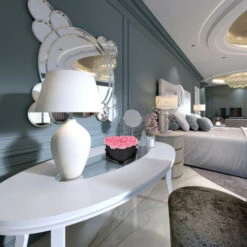 Relaxdays Box Di Rose A Forma Di Cuore, 18 Rose, Nero, Resistente 10 Anni, Idea Regalo, Box Decorativo, Rosa -Negozio al dettaglio Piante Casa 51972803 3