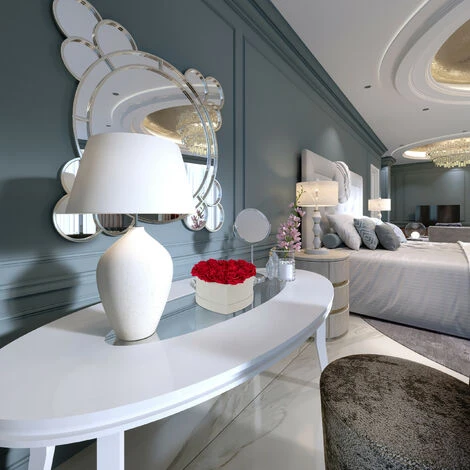 Relaxdays Box Di Rose A Forma Di Cuore, 18 Rose, Grigio, Resistente 10 Anni, Idea Regalo, Box Decorativo, Rosse 3 Relaxdays Box Di Rose A Forma Di Cuore, 18 Rose, Grigio, Resistente 10 Anni, Idea Regalo, Box Decorativo, Rosse - immagine 3