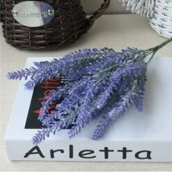 4 Pezzi Di Fiori Artificiali Lavanda Artificiale 5 Teste Simulazione Fiore Mazzo Fiori Finti Bouquet Di Decorazioni Per Matrimoni Per Feste In Giardino In Casa - Viola -Negozio al dettaglio Piante Casa 52010687 3