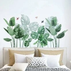 Adesivi Murali Con Piante Tropicali, Adesivi Murali Con Foglie Di Palma Con Piante Tropicali, Decorazioni Per Pareti Con Piante Verdi Camera Da Letto Soggiorno Ufficio (0) -Negozio al dettaglio Piante Casa 52011488 3