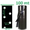 TELO BIO FILM PACCIAMATURA BIODEGRADABILE 100 M FORI SFALSATI 40 X 40 LARG. Cm 100