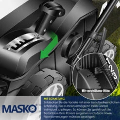 MASKO® Scarificatore Arieggiatore Elettrico 2in1 Per Prato -1800 Watt - Larghezza Di Lavoro 40 Cm - Sacco Di Raccolta Da 55L - Incl. Rullo Arieggiatore - Aeratore Per Rimozione Muschio - Profondità D 9 MASKO® Scarificatore Arieggiatore Elettrico 2in1 Per Prato -1800 Watt - Larghezza Di Lavoro 40 Cm - Sacco Di Raccolta Da 55L - Incl. Rullo Arieggiatore - Aeratore Per Rimozione Muschio - Profondità D -Negozio al dettaglio Piante Casa 52767772 5