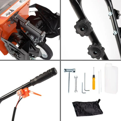 Motozappa Motocoltivatore A Scoppio 2 Tempi Da 52cc Raggio 30 Cm 5 Motozappa Motocoltivatore A Scoppio 2 Tempi Da 52cc Raggio 30 Cm - immagine 5