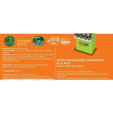 ZAPI - 422455 - Tator BIA Next Insetticida Zanzare 1 Lt X 1500 Mq 3 ZAPI - 422455 - Tator BIA Next Insetticida Zanzare 1 Lt X 1500 Mq - immagine 3