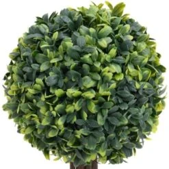 Piante Di Bosso Artificiale 2 Pz A Sfera Con Vaso Verde 33 Cm VidaXL -Negozio al dettaglio Piante Casa 54686655 5
