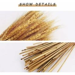 HIASDFLS 100 Foglie Di Grano Essiccate Da 40 Cm Per Camino, Casa, Cucina, Chiesa, Tavolo Da Matrimonio, Ghirlanda Di Natale -Negozio al dettaglio Piante Casa 59010127 5