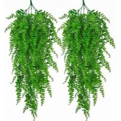 Piante Finte Rampicanti Artificiali Edera Finta Decorazioni Casa Da Esterno/Interno Ed Balconi Di Viti Appese Finto Verde Pareti-2 Confezioni
