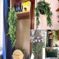 Piante Finte Rampicanti Artificiali Edera Finta Decorazioni Casa Da Esterno/Interno Ed Balconi Di Viti Appese Finto Verde Pareti-2 Confezioni -Negozio al dettaglio Piante Casa 59305711 4