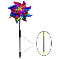 HIASDFLS Confezione Da 10 Ruote A Spillo Glitterate Per Decorare Il Giardino. I Repellenti Per Uccelli Tengono Gli Uccelli Fuori Dalle Fattorie Del Cortile. Gradiente -Negozio al dettaglio Piante Casa 59384612 3