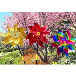 HIASDFLS Confezione Da 10 Ruote A Spillo Glitterate Per Decorare Il Giardino. I Repellenti Per Uccelli Tengono Gli Uccelli Fuori Dalle Fattorie Del Cortile. Gradiente -Negozio al dettaglio Piante Casa 59384612 4