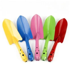 HIASDFLS Mini Pala A Mano Colorata, Set Di Cazzuole Attrezzi Da Giardino Per Fiori, Piantare Il Terreno, Scavare (confezione Da 5)