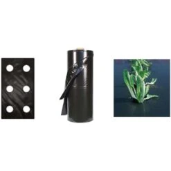 TELO PACCIAMATURA 110 CM X 50 METRI FORI DOPPI 40CM FILM POLIETILENE ANTI ERBA ORTO